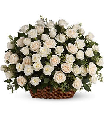 Bountiful Rose Basket from Sharon Elizabeth's Floral Designs in Berlin, CT